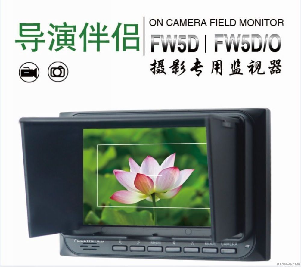 5 inch on camera field monitor with 800x480