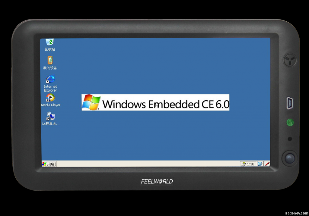 new arrival FEELWORLD 7&quot; embedede Win CE 6.0 touch mini PC for industr