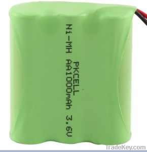 Ni-MH Rechargeable Battery Pack (3.6V AA 1000mAh)