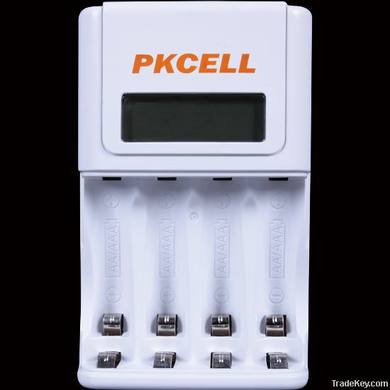 Pkcell Fast Charger 8152 for 1-4PCS AA/AAA Ni-MH/Ni-CD Rechargeable Ba