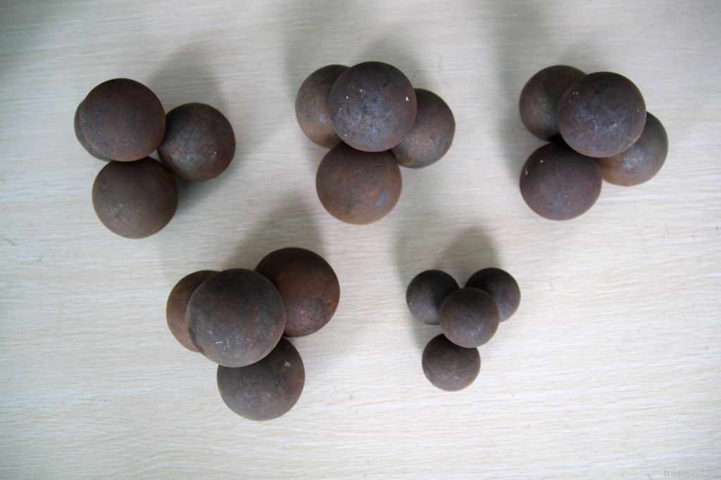 Forged grinding ball