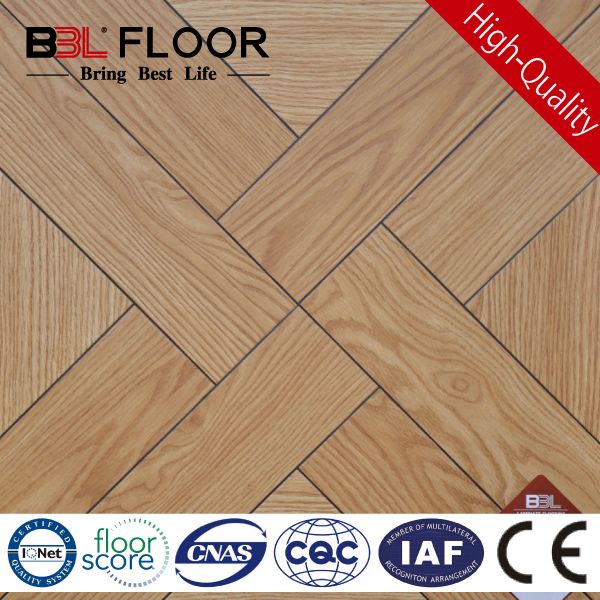 15mm thickness AC3 Small Embossed cheap parquet flooring 1017 Series