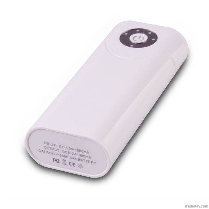 WHIT POWER BANK EXTERNAL BATTERY CHARGER FOR IPHONE 5 4/4s SAMSUNG HTC