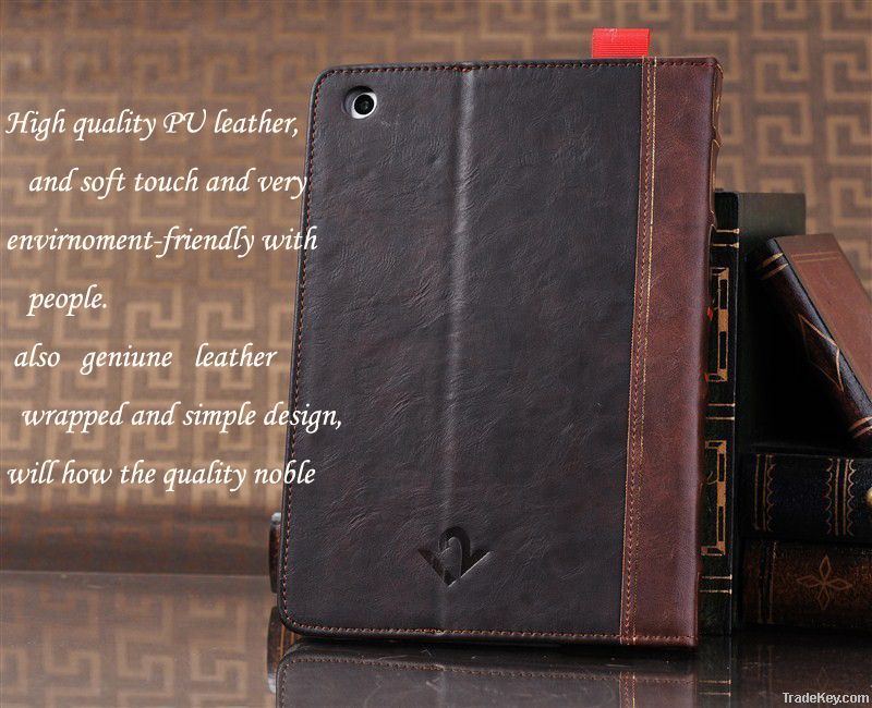Leather case cover for ipad mini from factory dirct sale