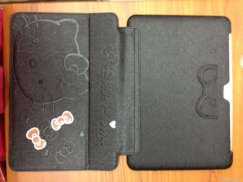 hello kitty design tablet Pu leather covers for ipad mini /ipad 3/4/5