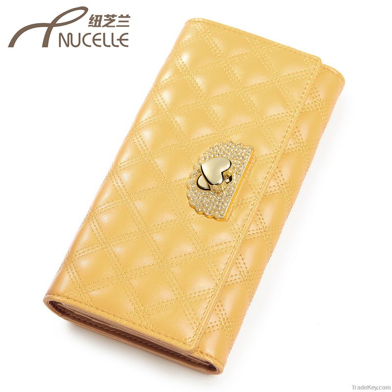 2013 Fashion women wallet genuine Leather Purses women's wallets Coin