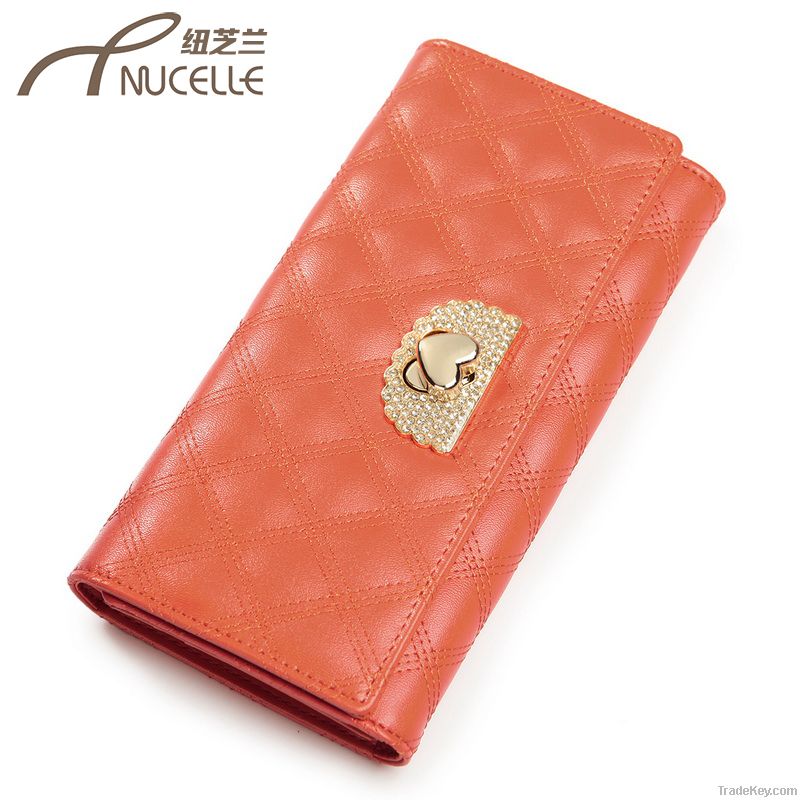 2013 Fashion women wallet genuine Leather Purses women's wallets Coin