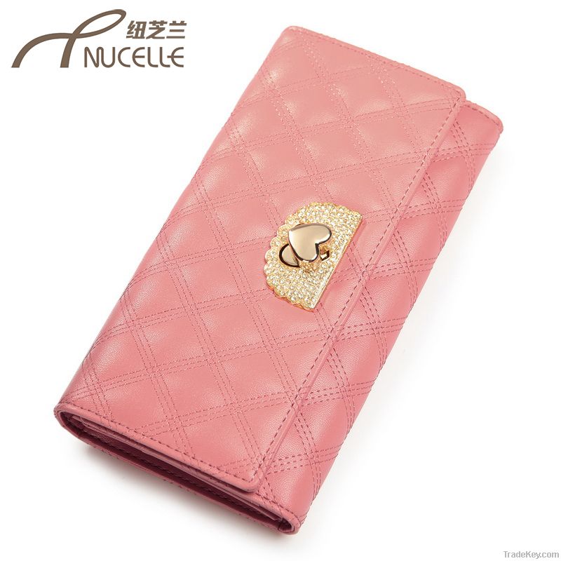 2013 Fashion women wallet genuine Leather Purses women's wallets Coin