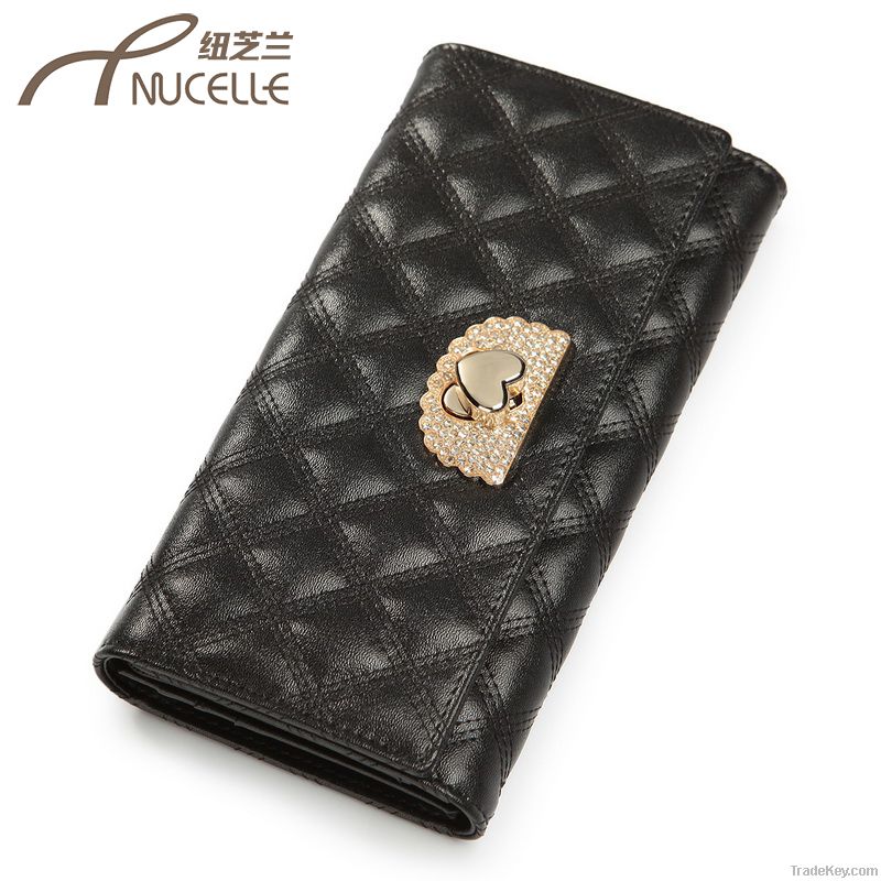 2013 Fashion women wallet genuine Leather Purses women's wallets Coin