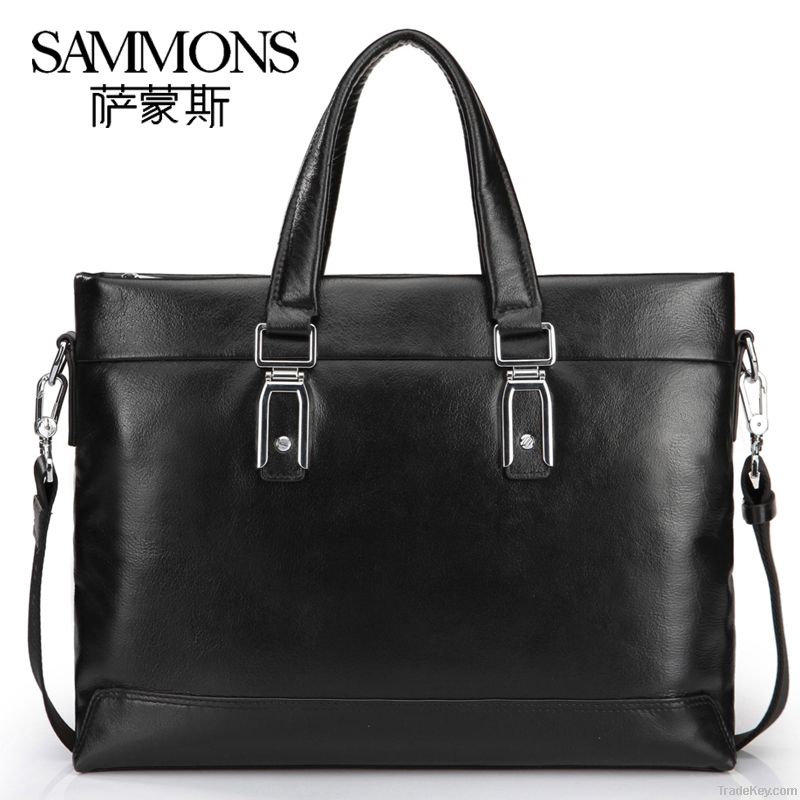 100% Genuine leather men business handbag, Shoulder Bag B1033
