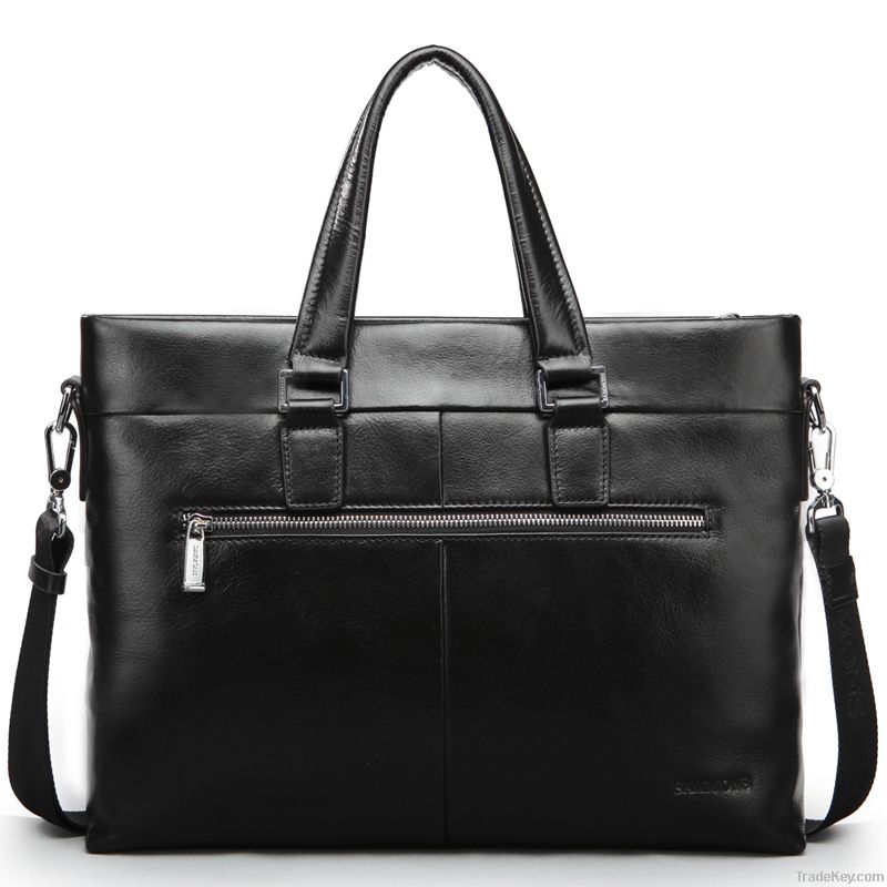 100% Genuine leather men business handbag, Shoulder Bag B1033