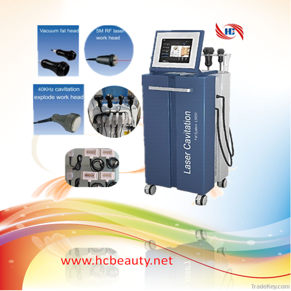 Most advanced cavitation vacuum ultrasonic rf slimming machine