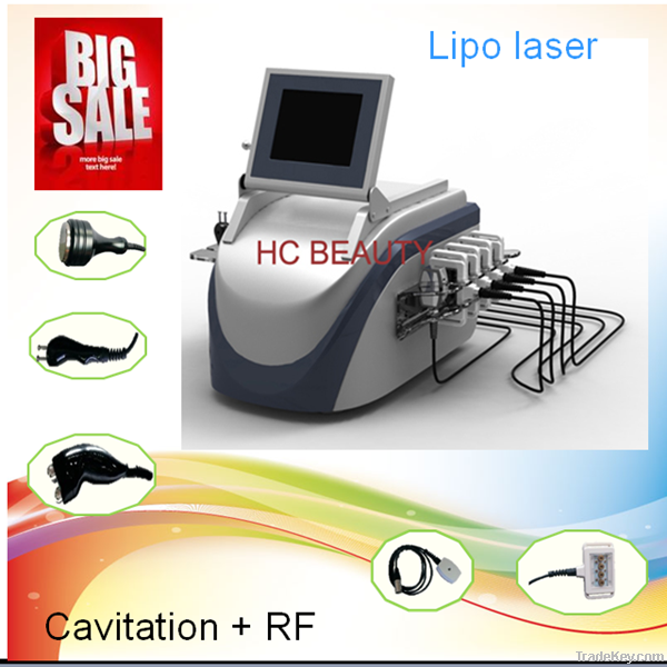 Latest fitness exercise machine lipolaser cavitation rf beauty machine