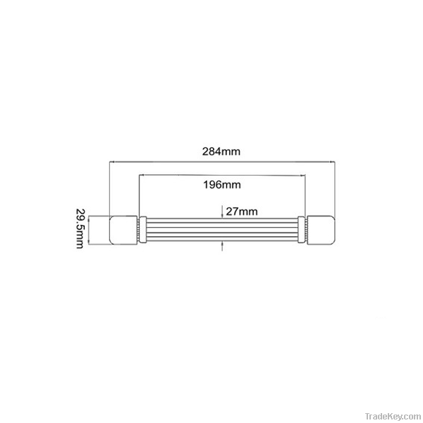 Marshall handle, Strap handle with steel endcaps. H1195