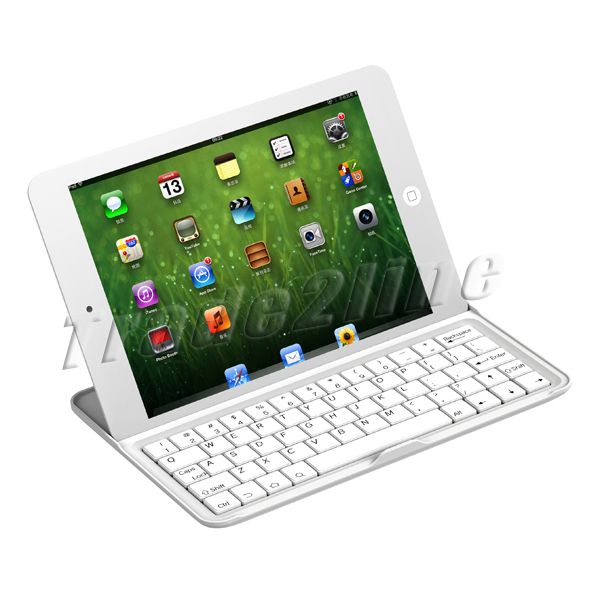 Aluminium Alloy bluetooth keyboard Case for iPad Mini  