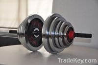 olympic high quality cast iron adjustable chrome coated dumbbell