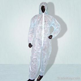 Disposable Non woven spunbond Coverall with Hood and boot