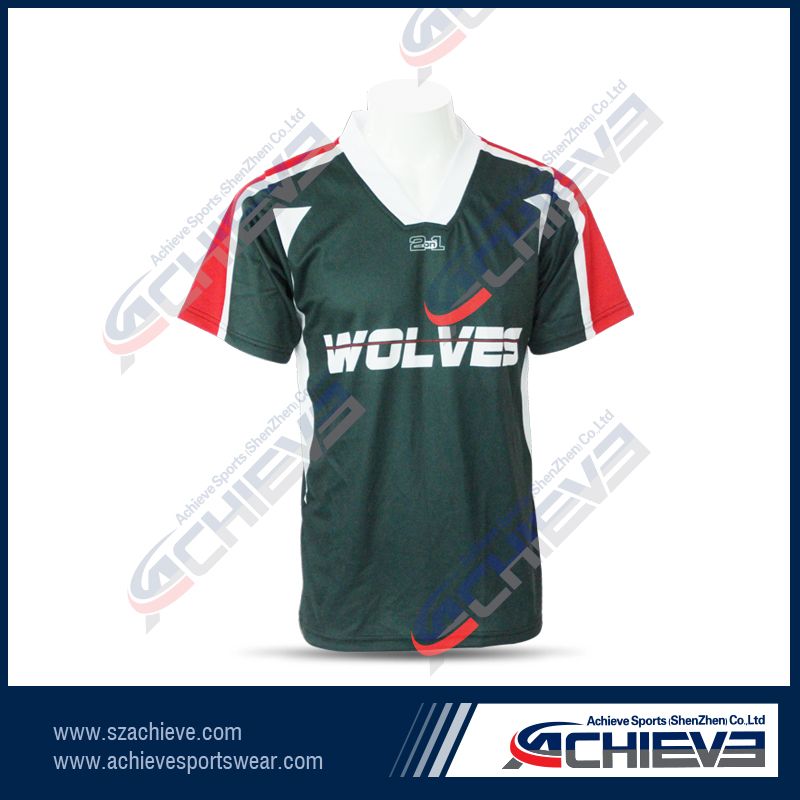 100%polyester T shirt uniform with full sublimation