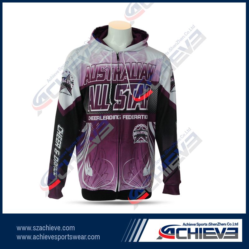Hot selling sublimation fleece hoodies with custom made design