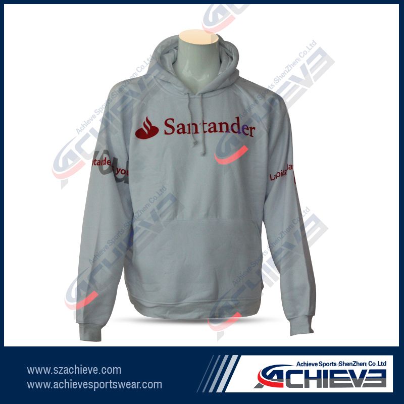 100%polyester sublimation pull over hoody with your own design
