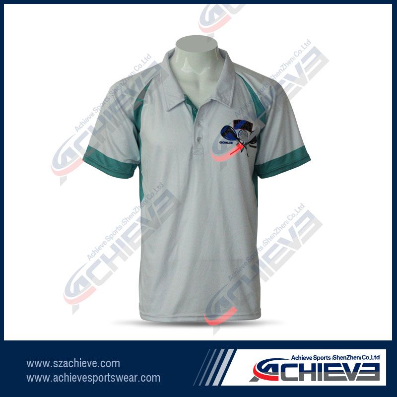 Custom design cotton long sleeve golf polo shirts