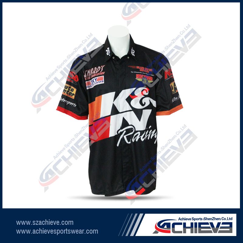 High quality customized sublimated motor sports jersey