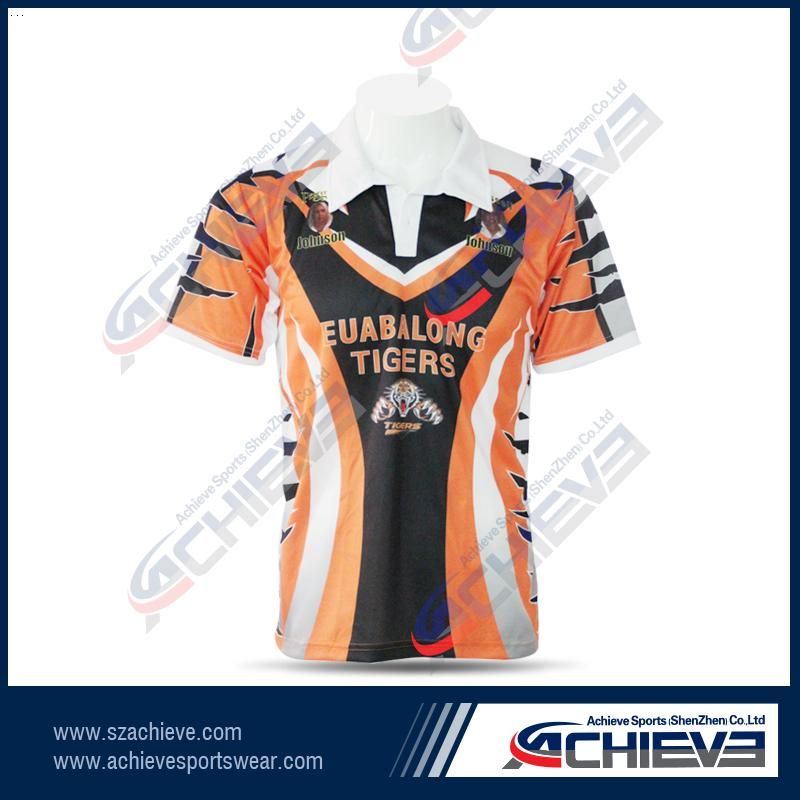100%polyester tight fit rugby uniform with high quality