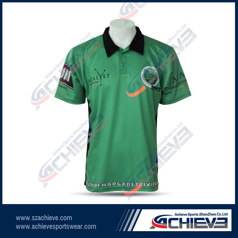 2013 green short sleeve fishing polo jerseys