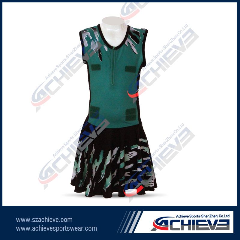 custom lycra cheap sexy netball dress for girls