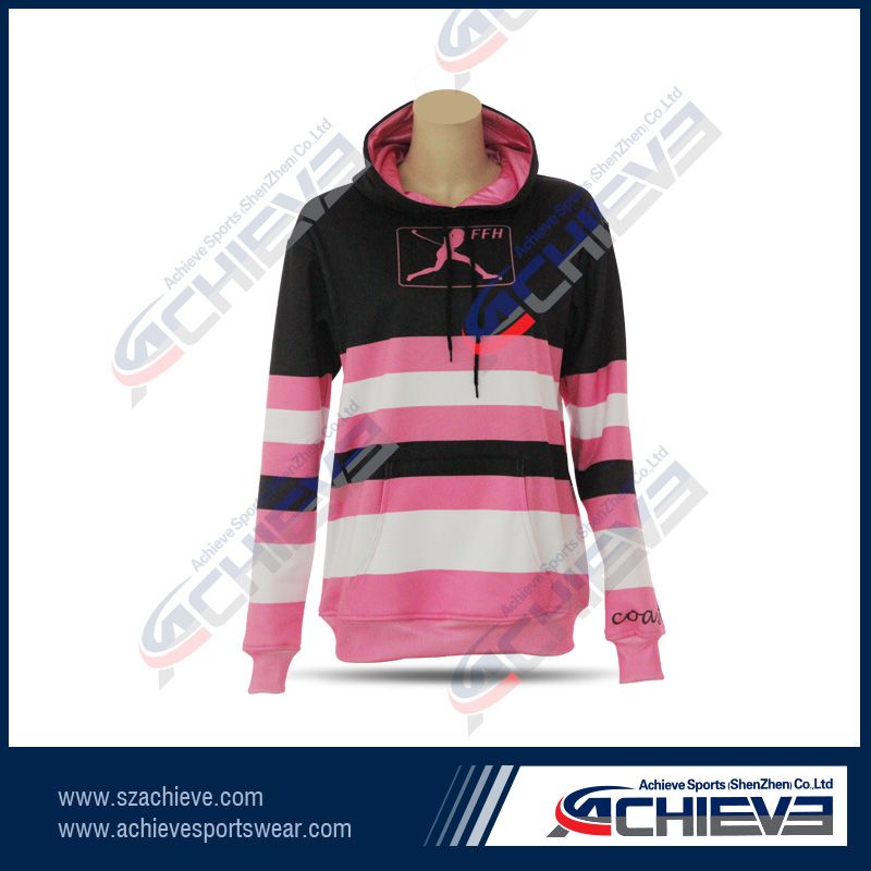 Beautiful and slim fashion sublimation hoodies for women