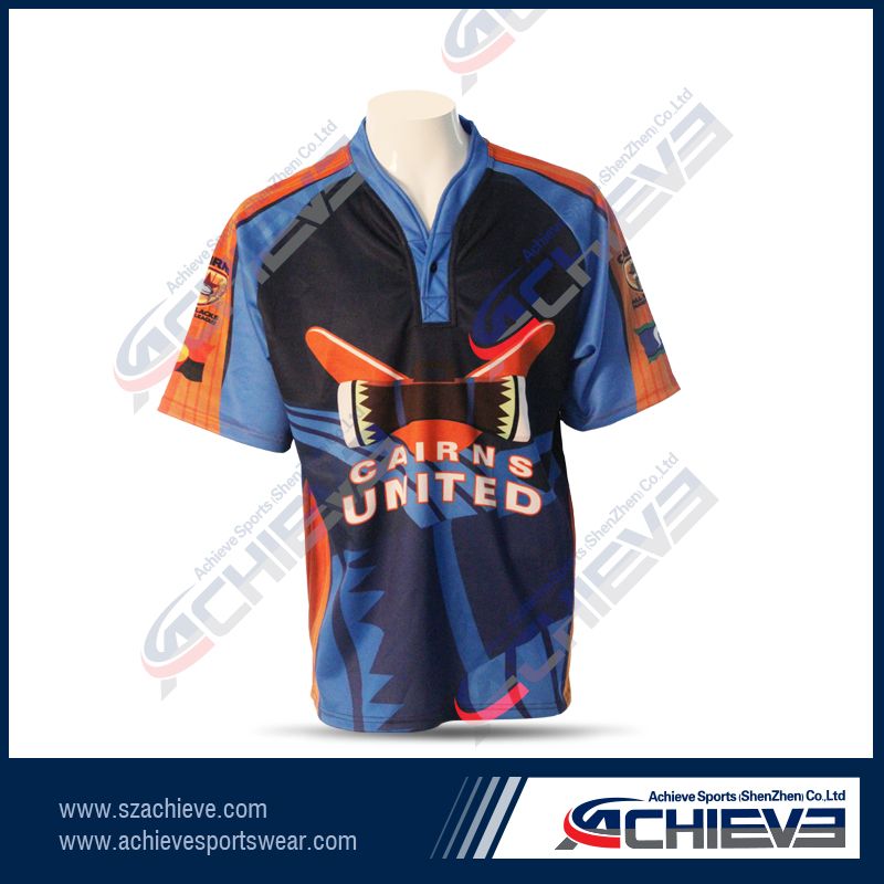 HOT!Digital sublimation rugby shirts