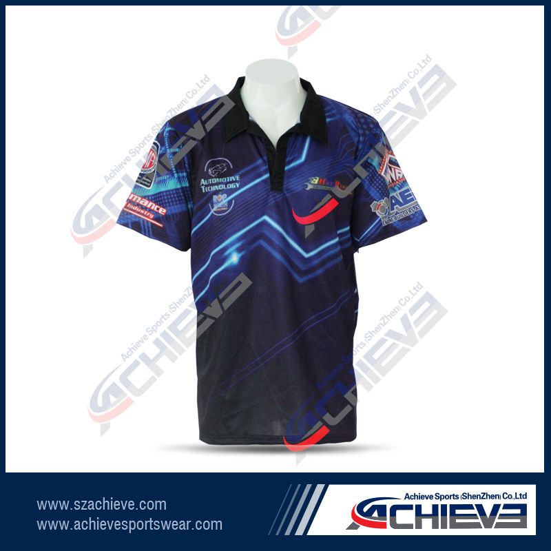 2014New custom sublimated polo shirts