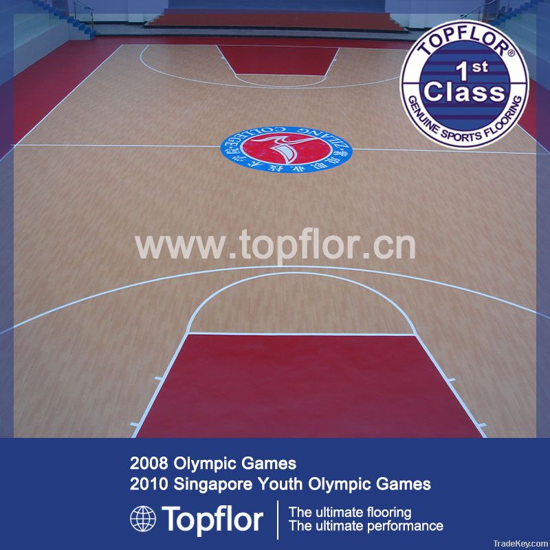 pvc rubber flooring for basketball court