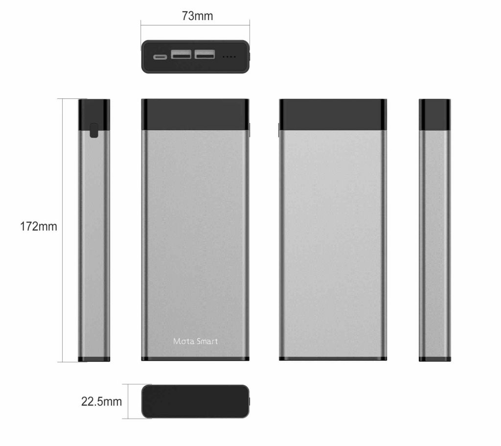 60W Pd Fast Charger, High Capacity 24000mAh 9V 12V 20V Laptop Charger Power Bank for Notebook