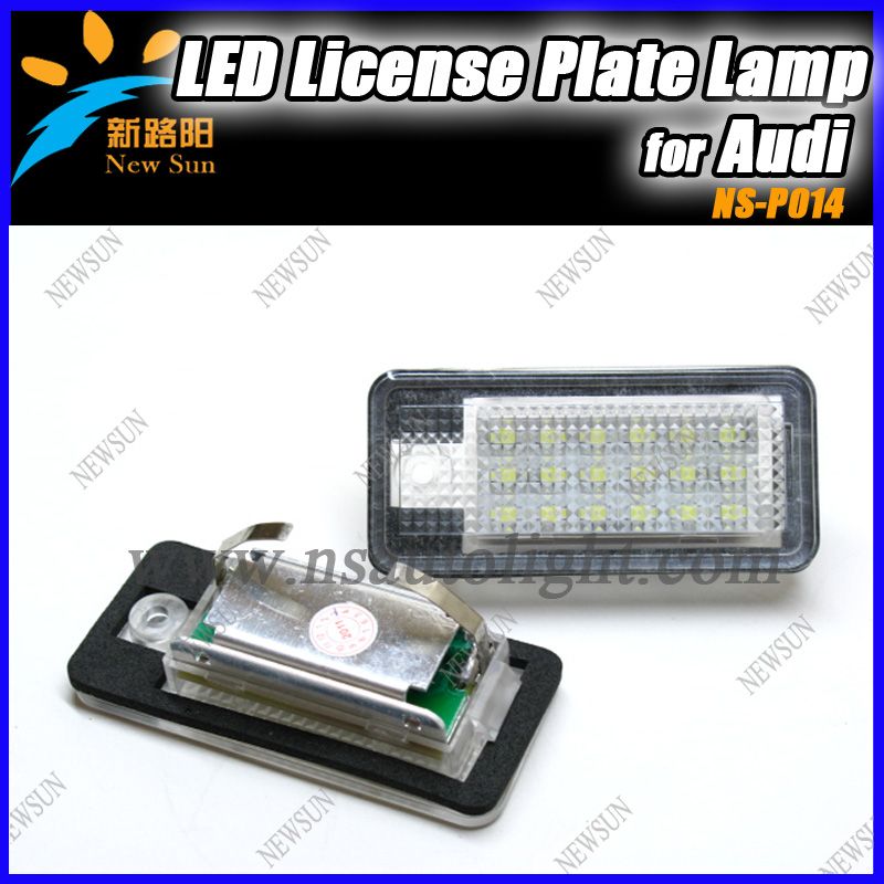 2013 Canbus & water-proof license plate light/NEW STYLE LED License Plate Lighting for audi A3 A4 A5 A8