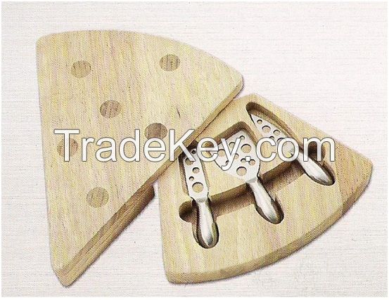 Cheese Board with Cheese Knife / Knives