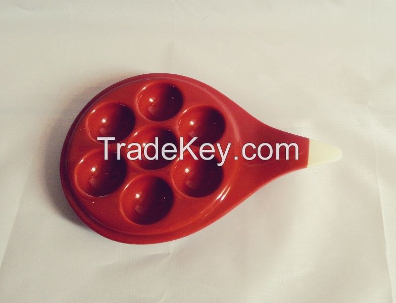 Stoneware Baking Plate with Specific Holes 