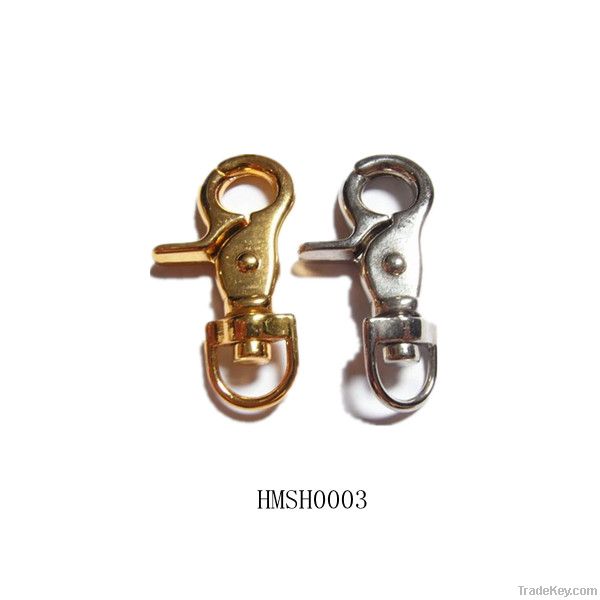 2013 top quality new design gold color zinc alloy snap hook dog hook