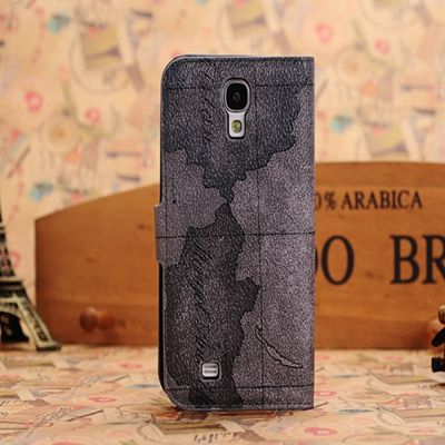 Cool case cover for galaxy s4,map holder plug-in card casing