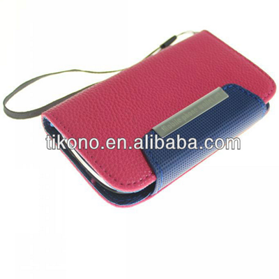 Hot selling leather case for sumsung galaxy s3 mini i8190