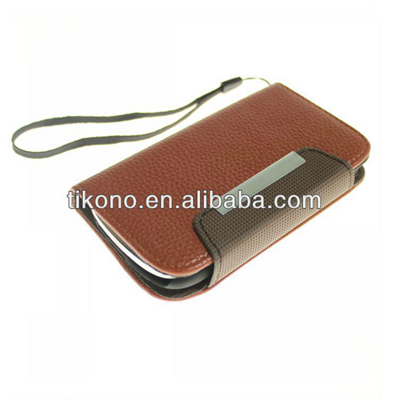 Hot selling leather case for sumsung galaxy s3 mini i8190
