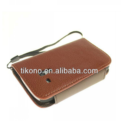 Hot selling leather case for sumsung galaxy s3 mini i8190