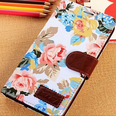 Retro many flower woven design smart cover note 3,high quality phone case for samsung galaxy note 3