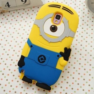 hottest silicone case for note 3,cute cartoon smart cover note 3