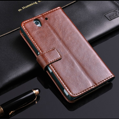 Wallet leather case for sony l36h,protective case for sony xperia z l36h,for sony l36h cover 64 texture