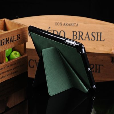 fold 5 flip leather case for ipad mini ,for apple ipad mini case