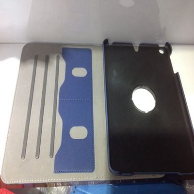 Oblique fabric leather cover for ipad mini 2,for ipad mini 2 tablet case 360 rotary case