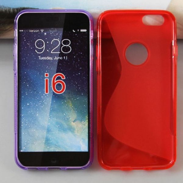 Newest s line tpu case for iphone 6,for iphone 6 tpu case