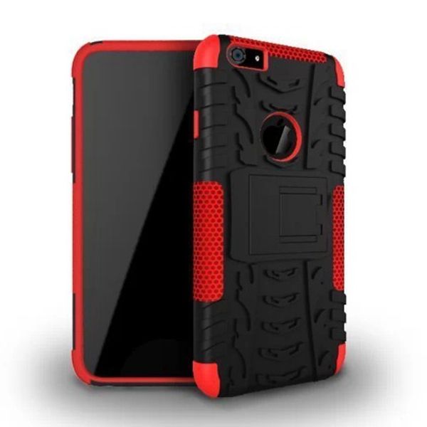 double color 2 in1 case for iphone 6,silicone+pc mobile case
