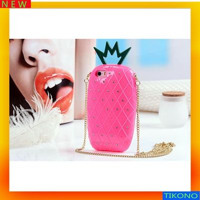pineapple 3d silicone case for iphone 4
